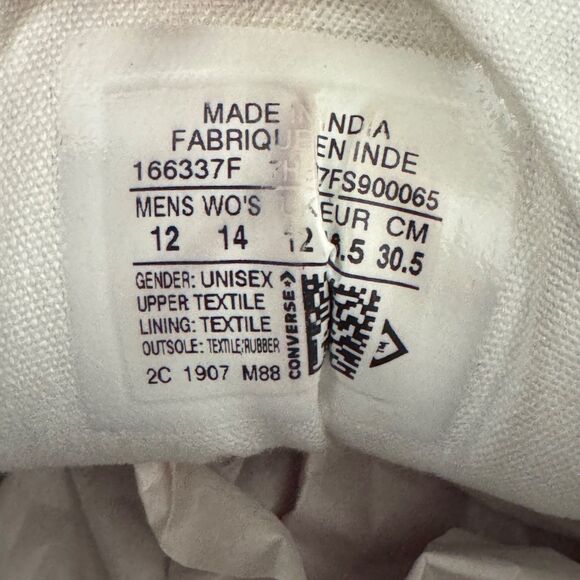 Converse All Star Chuck Taylor High Top Dark Blue Rubber Laces 166337F Mens 12 - Picture 8 of 12